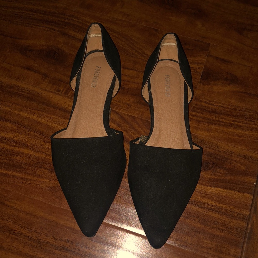 Pointy suede shoes, good condition